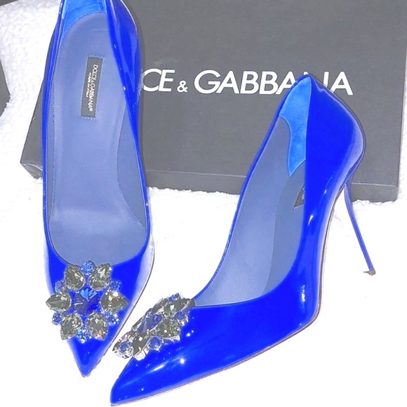Dolce & Gabbana Shoes - D&G💎Electric Blue💎crystal heels dolce & Gabanna pumps pointed toe pumps